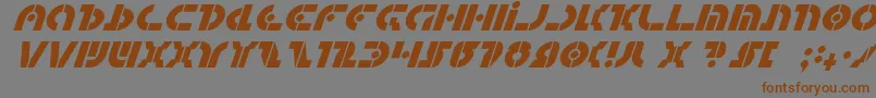 QuestlokItalic Font – Brown Fonts on Gray Background