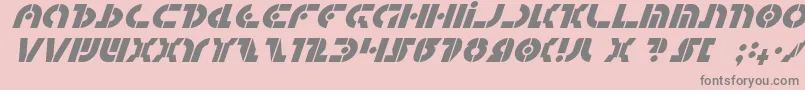 QuestlokItalic Font – Gray Fonts on Pink Background