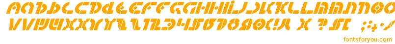 QuestlokItalic Font – Orange Fonts on White Background