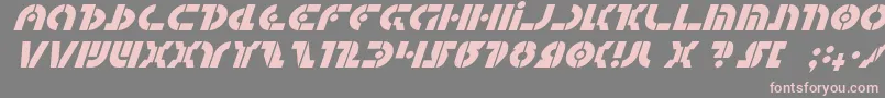 QuestlokItalic Font – Pink Fonts on Gray Background