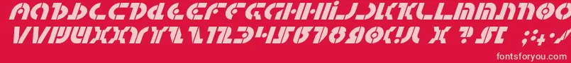 QuestlokItalic Font – Pink Fonts on Red Background