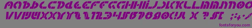 QuestlokItalic Font – Purple Fonts on Gray Background