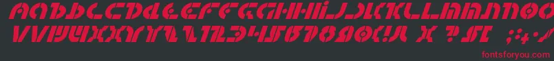 QuestlokItalic Font – Red Fonts on Black Background