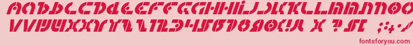 QuestlokItalic Font – Red Fonts on Pink Background