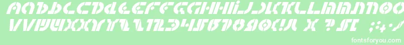 QuestlokItalic Font – White Fonts on Green Background