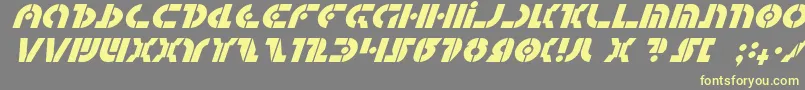 QuestlokItalic Font – Yellow Fonts on Gray Background