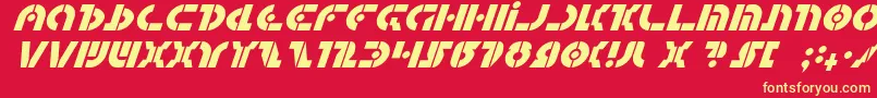 QuestlokItalic Font – Yellow Fonts on Red Background