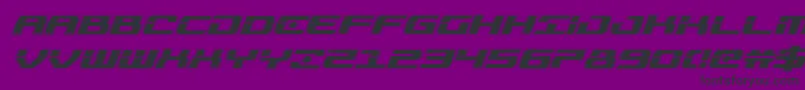 Troopersacadital Font – Black Fonts on Purple Background