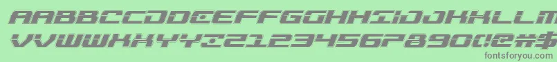 Troopersacadital Font – Gray Fonts on Green Background