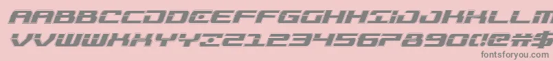 More about Troopersacadital Font Troopersacadital Font – Gray Fonts on Pink Background