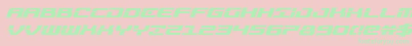 Troopersacadital Font – Green Fonts on Pink Background