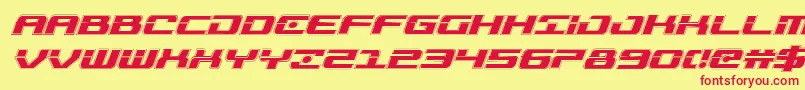 Troopersacadital Font – Red Fonts on Yellow Background