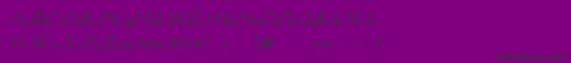 KochromanItalic Font – Black Fonts on Purple Background