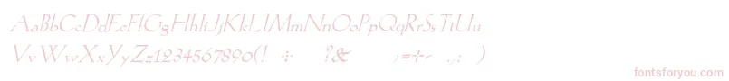 KochromanItalic Font – Pink Fonts on White Background