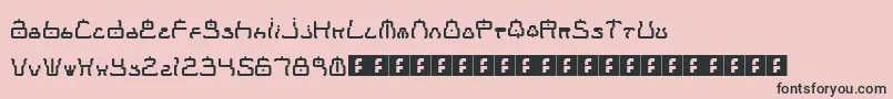 MoonbaseTokyo Font – Black Fonts on Pink Background