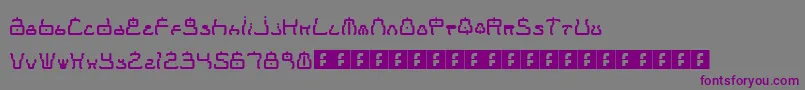 MoonbaseTokyo Font – Purple Fonts on Gray Background