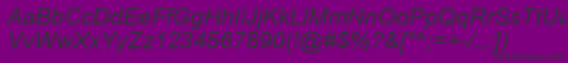 Aricyri Font – Black Fonts on Purple Background