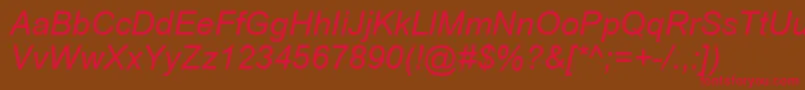 Aricyri Font – Red Fonts on Brown Background