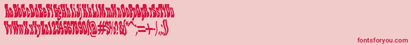 Moscoso Font – Red Fonts on Pink Background