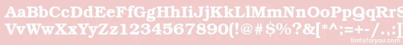 BookmanbttBold Font – White Fonts on Pink Background