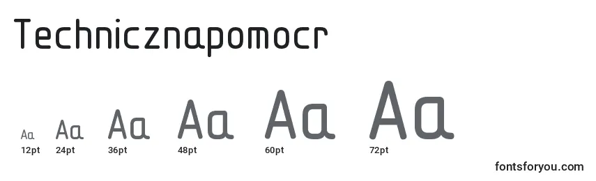 Technicznapomocr Font Sizes
