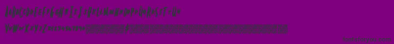 Springheadliner-fontti – mustat fontit violetilla taustalla