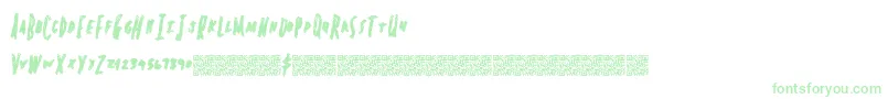 Springheadliner Font – Green Fonts on White Background