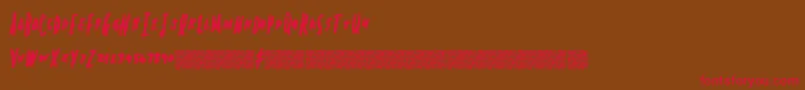 Springheadliner Font – Red Fonts on Brown Background