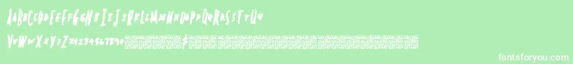 Springheadliner Font – White Fonts on Green Background