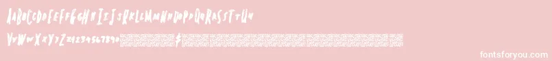 Springheadliner Font – White Fonts on Pink Background