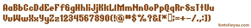 Шрифт BmGermarA12 – коричневые шрифты на белом фоне