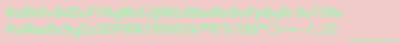 BmGermarA12 Font – Green Fonts on Pink Background