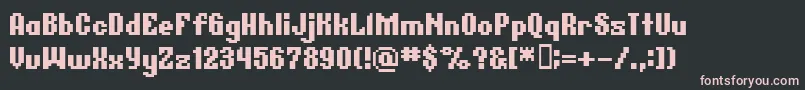 BmGermarA12 Font – Pink Fonts on Black Background