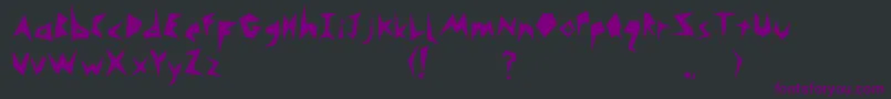 Monsta Font – Purple Fonts on Black Background