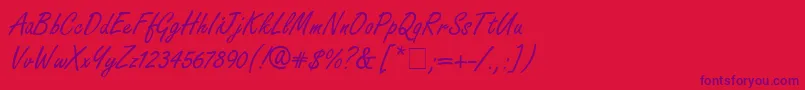 fuente FreestyleScriptitcNormal – Fuentes Moradas Sobre Fondo Rojo