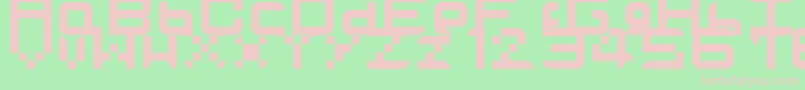 Tvglobehd Font – Pink Fonts on Green Background