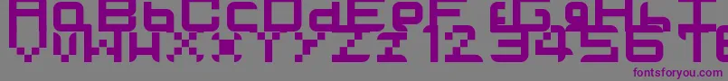 Шрифт Tvglobehd – фиолетовые шрифты на сером фоне