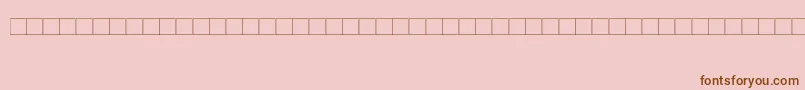 Шрифт DjerbaSimplifiedNormal – коричневые шрифты на розовом фоне