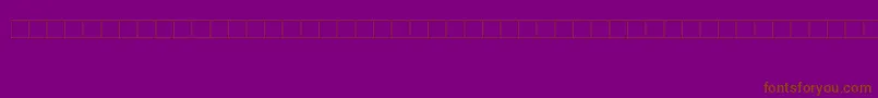 Шрифт DjerbaSimplifiedNormal – коричневые шрифты на фиолетовом фоне