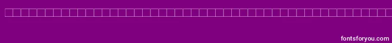 Czcionka DjerbaSimplifiedNormal – białe czcionki na fioletowym tle