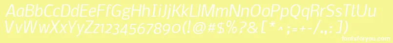 fuente NobileItalic – Fuentes Blancas Sobre Fondo Amarillo