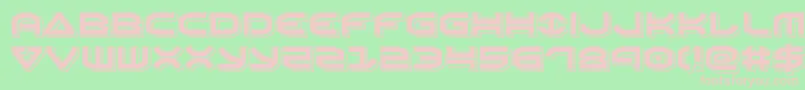 Oberonpunch Font – Pink Fonts on Green Background