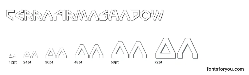 Размеры шрифта TerraFirmaShadow