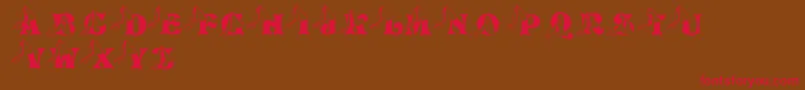 LmsPrincessCap Font – Red Fonts on Brown Background