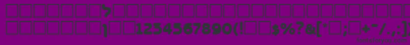 Bnz95C Font – Black Fonts on Purple Background