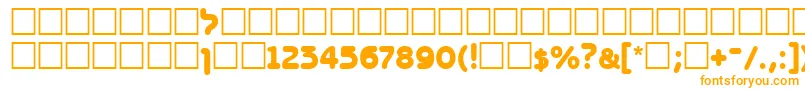 Шрифт Bnz95C – оранжевые шрифты