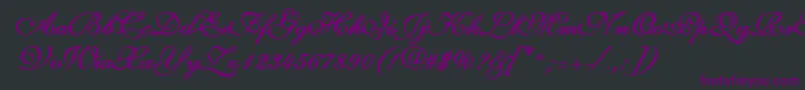 Volare Font – Purple Fonts on Black Background