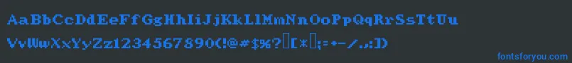 Werdnasreturn Font – Blue Fonts on Black Background