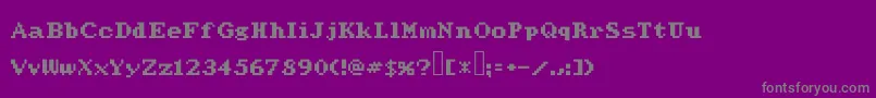 Werdnasreturn Font – Gray Fonts on Purple Background