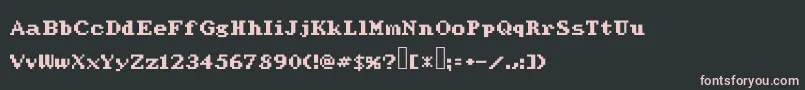 Werdnasreturn Font – Pink Fonts on Black Background